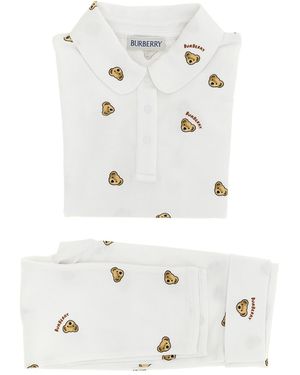 Burberry 'orsetto Thomas' Baby Set - White