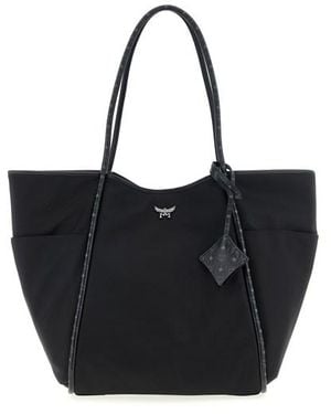 MCM 'aren' Xl Shopping Bag - Black