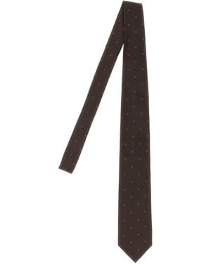 Tom Ford Seidenkrawatte Mit Punktmuster - Schwarz