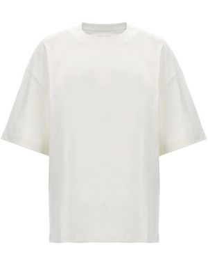 Jil Sander T-shirt stampa logo - Bianco