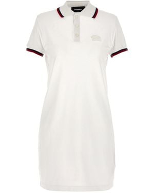 DSquared² Maxi Cut Out Polo Dress - White