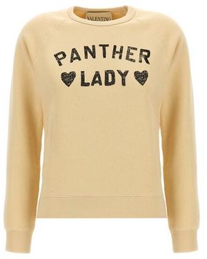 Valentino Garavani Felpa 'Panther Lady' - Metallizzato