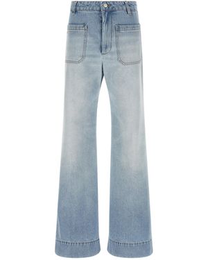 Victoria Beckham 'Alina' Jeans - Blue