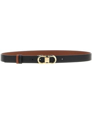 Ferragamo Gürtel Mit Gancini-Schnalle - Schwarz