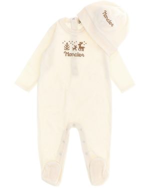 Moncler Jumpsuit + Cap Cross Stitch - Natural
