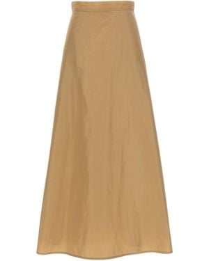 Jil Sander 'Long Flared' Skirt - Natural