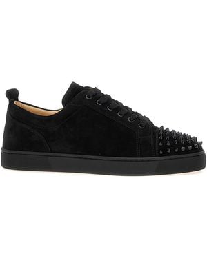 Christian Louboutin Luxury Trainer With Suede Panels - Black