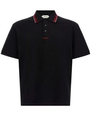 Versace Polo 'Greca' - Nero