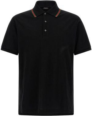 Gucci 'nastro Web' Polo Shirt - Black