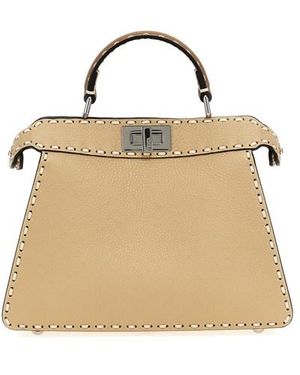 Fendi Borsa A Mano 'Peekaboo Iseeu Small' - Metallizzato