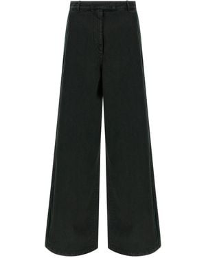 Dries Van Noten Jeans Mit Samteinsatz - Schwarz