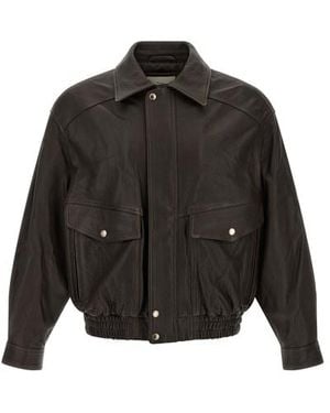DUNST Giacca Pelle Vintage - Nero