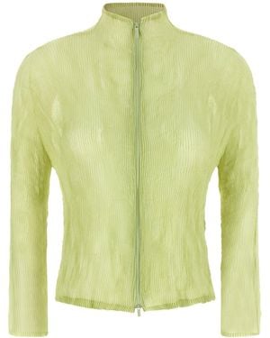 Issey Miyake Cardigan 'Chiffon Twist 1' - Gelb