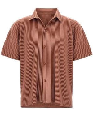 Homme Plissé Issey Miyake 'monthly Colors: July' Shirt - Brown