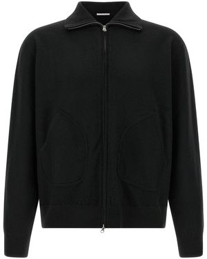 Oliver Lattughi Wool Zip Jumper - Black