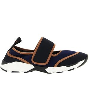 Marni Mary Jane Sneaker Mit Skulpturaler Sohle - Schwarz
