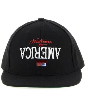 Willy Chavarria 'welcome To America' Cap - Black