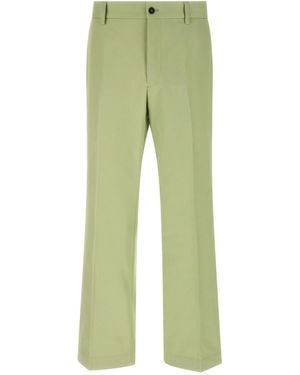 Prada Poplin Trousers - Green
