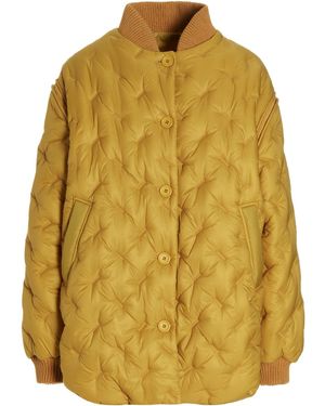 Sherpa 'gang' Reversible Bomber Jacket - Yellow