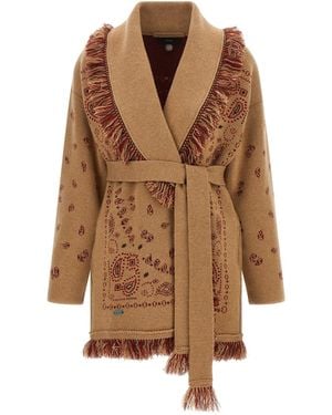 Alanui 'bandana' Cardigan - Brown