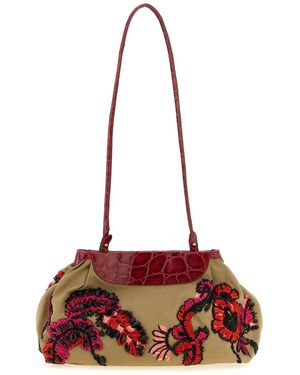Dries Van Noten Embroidery Clutch - Red