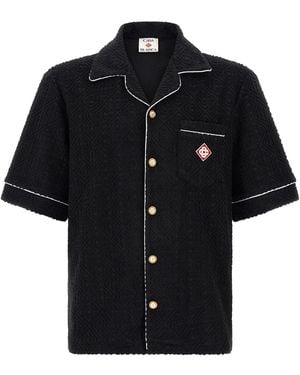 CASABLANCA 'toweling Monogram' Shirt - Black