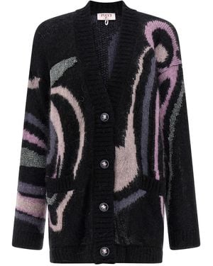 PUCCI Cardigan "Marmo" - Schwarz
