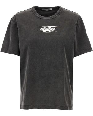 T By Alexander Wang Logo T-Shirt - Schwarz