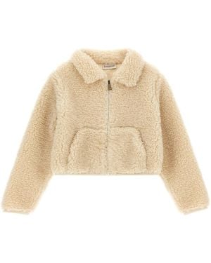 Moncler Felpa Effetto Teddy - Neutro