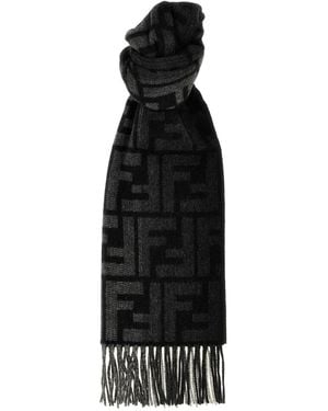 Fendi Ff Shaded Scarf - Black