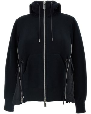 Sacai Kapuzenpullover "Sponge" - Schwarz