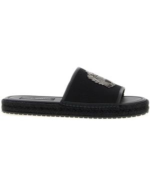 Dolce & Gabbana Cross-stitch Espadrilles - Black