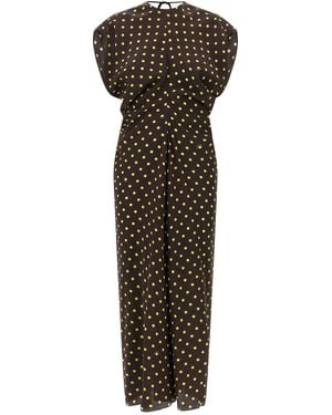 Marni Polka Rhythm Dress - Brown