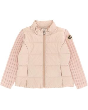 Moncler Padded Cardigan - Natural