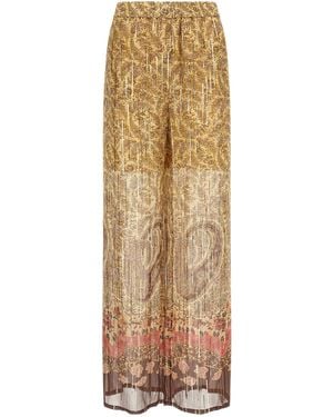 Valentino Garavani 'voyage Imaginaire' Trousers - Natural