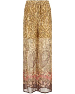 Valentino Garavani 'voyage Imaginaire' Trousers - Natural