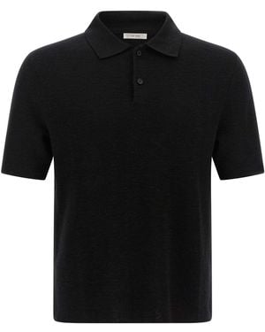 The Row 'ravi' Polo Shirt - Black