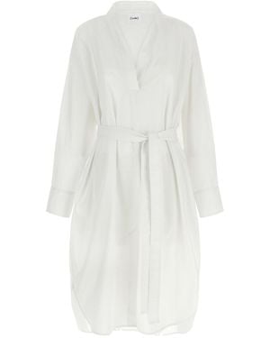 Nude Chemisier Dress - White