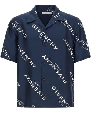 Givenchy ' Shadow' Shirt - Blue