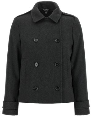 Ralph Lauren Zweireihiger Mantel - Schwarz