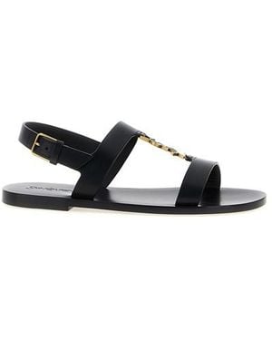 Saint Laurent Sandalo 'Cassandre' - Nero