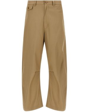 Comme Des Garçons Homme Curved Leg Trousers - Natural