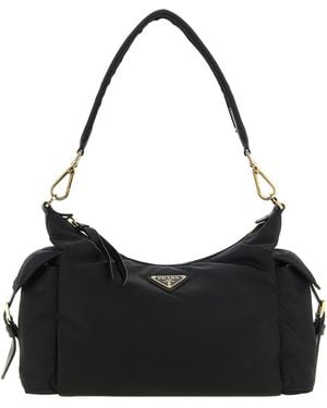 Prada Borsa A Spalla Explore' Grande Nera - Nero