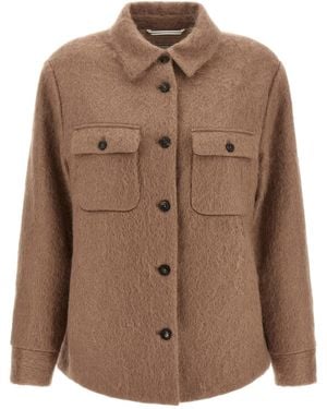 Peserico Bouclé Overshirt - Brown