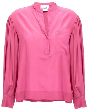 Nude Silk Bloshirt - Pink