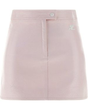 Courreges 'vinyl' Skirt - Pink