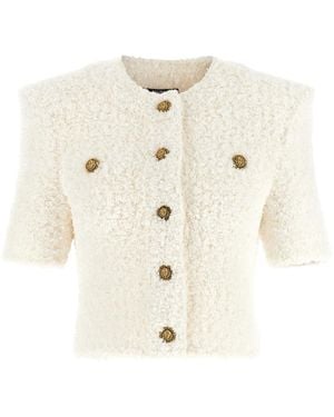 Balmain Cardigan 'Tweed Plumetis' - Natur