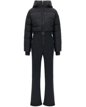 Yves Salomon Ski Suit Hood Lined - Black