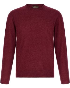 Zanone 'giro' Inn Cashmere Jumper - Red