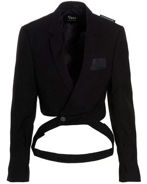1/OFF 'cropped' Blazer Jacket - Black